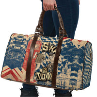 Ska 2 Tone Travel Bag Big Ben Dance Two Tone Blue Checkerboard - Wonder Print Shop