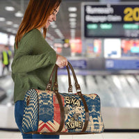 Ska 2 Tone Travel Bag Big Ben Dance Two Tone Blue Checkerboard - Wonder Print Shop