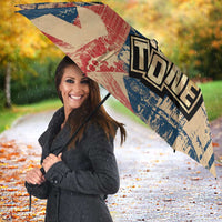 Ska 2 Tone Umbrella Big Ben Dance Two Tone Blue Checkerboard - Wonder Print Shop
