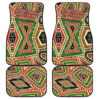 Darfur Sudan Car Mats with Red Green Beige Tribal Pattern - Wonder Print Shop