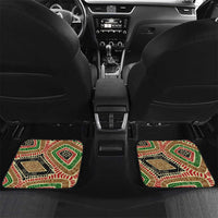 Darfur Sudan Car Mats with Red Green Beige Tribal Pattern - Wonder Print Shop