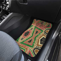 Darfur Sudan Car Mats with Red Green Beige Tribal Pattern - Wonder Print Shop