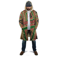 Darfur Sudan Cloak with Red Green Beige Tribal Pattern - Wonder Print Shop