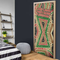 Darfur Sudan Door Cover with Red Green Beige Tribal Pattern - Wonder Print Shop
