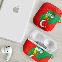 Darfur Sudan AirPods Case with Red Green Yellow Crescent Star - Wonder Print Shop