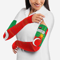 Darfur Sudan Arm Sleeves with Red Green Yellow Crescent Star - Wonder Print Shop