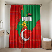 Darfur Sudan Bathroom Set with Red Green Yellow Crescent Star - Wonder Print Shop