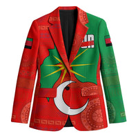 Darfur Sudan Blazer with Red Green Yellow Crescent Star - Wonder Print Shop