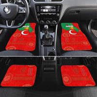 Darfur Sudan Car Mats with Red Green Yellow Crescent Star - Wonder Print Shop