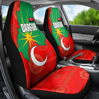 Darfur Sudan Car Seat Cover with Red Green Yellow Crescent Star - Wonder Print Shop