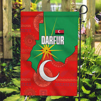 Darfur Sudan Garden Flag with Red Green Yellow Crescent Star - Wonder Print Shop