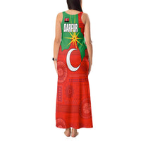 Darfur Sudan Tank Maxi Dress with Red Green Yellow Crescent Star - Wonder Print Shop
