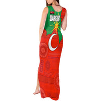 Darfur Sudan Tank Maxi Dress with Red Green Yellow Crescent Star - Wonder Print Shop