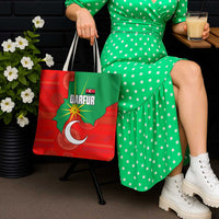 Darfur Sudan Tote Bag with Red Green Yellow Crescent Star - Wonder Print Shop