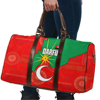 Darfur Sudan Travel Bag with Red Green Yellow Crescent Star - Wonder Print Shop