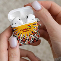 Iraq Kurdistan Region AirPods Case Traditional Pattern Yellow Red Green - Wonder Print Shop
