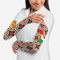 Iraq Kurdistan Region Arm Sleeves Traditional Pattern Yellow Red Green - Wonder Print Shop
