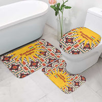 Iraq Kurdistan Region Bathroom Set Traditional Pattern Yellow Red Green - Wonder Print Shop