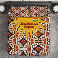 Iraq Kurdistan Region Bedding Set Traditional Pattern Yellow Red Green - Wonder Print Shop