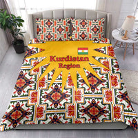 Iraq Kurdistan Region Bedding Set Traditional Pattern Yellow Red Green - Wonder Print Shop