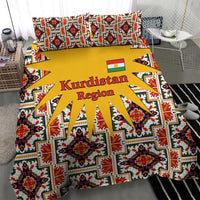 Iraq Kurdistan Region Bedding Set Traditional Pattern Yellow Red Green - Wonder Print Shop