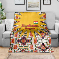 Iraq Kurdistan Region Blanket Traditional Pattern Yellow Red Green - Wonder Print Shop