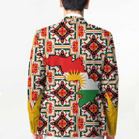 Iraq Kurdistan Region Blazer Traditional Pattern Yellow Red Green - Wonder Print Shop