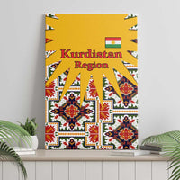 Iraq Kurdistan Region Canvas Wall Art Traditional Pattern Yellow Red Green - Wonder Print Shop