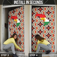 Iraq Kurdistan Region Door Cover Traditional Pattern Yellow Red Green - Wonder Print Shop