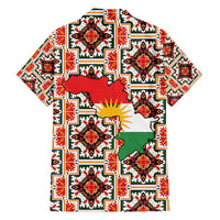 Iraq Kurdistan Region Family Matching Puletasi and Hawaiian Shirt Traditional Pattern Yellow Red Green - Wonder Print Shop