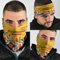 Iraq Kurdistan Region Neck Gaiter Traditional Pattern Yellow Red Green - Wonder Print Shop