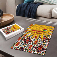 Iraq Kurdistan Region Puzzle Traditional Pattern Yellow Red Green - Wonder Print Shop