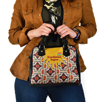 Iraq Kurdistan Region Shoulder Handbag Traditional Pattern Yellow Red Green - Wonder Print Shop