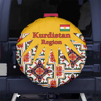 Iraq Kurdistan Region Spare Tire Cover Traditional Pattern Yellow Red Green - Wonder Print Shop