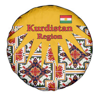 Iraq Kurdistan Region Spare Tire Cover Traditional Pattern Yellow Red Green - Wonder Print Shop