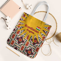 Iraq Kurdistan Region Tote Bag Traditional Pattern Yellow Red Green - Wonder Print Shop