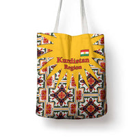 Iraq Kurdistan Region Tote Bag Traditional Pattern Yellow Red Green - Wonder Print Shop