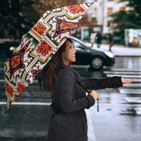 Iraq Kurdistan Region Umbrella Traditional Pattern Yellow Red Green - Wonder Print Shop