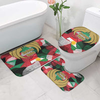 Kurdistan Region Iraq Bathroom Set Eagle Emblem Red Green Black - Wonder Print Shop