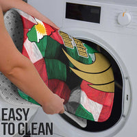 Kurdistan Region Iraq Bathroom Set Eagle Emblem Red Green Black - Wonder Print Shop