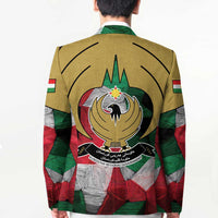 Kurdistan Region Iraq Blazer Eagle Emblem Red Green Black - Wonder Print Shop