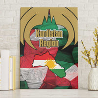 Kurdistan Region Iraq Canvas Wall Art Eagle Emblem Red Green Black - Wonder Print Shop