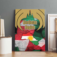 Kurdistan Region Iraq Canvas Wall Art Eagle Emblem Red Green Black - Wonder Print Shop