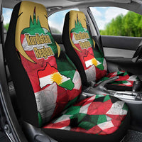 Kurdistan Region Iraq Car Seat Cover Eagle Emblem Red Green Black - Wonder Print Shop
