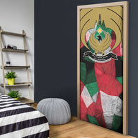 Kurdistan Region Iraq Door Cover Eagle Emblem Red Green Black - Wonder Print Shop