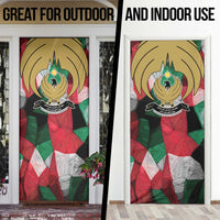 Kurdistan Region Iraq Door Cover Eagle Emblem Red Green Black - Wonder Print Shop