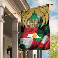 Kurdistan Region Iraq Garden Flag Eagle Emblem Red Green Black - Wonder Print Shop