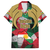 Kurdistan Region Iraq Hawaiian Shirt Eagle Emblem Red Green Black - Wonder Print Shop