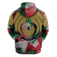 Kurdistan Region Iraq Hoodie Eagle Emblem Red Green Black - Wonder Print Shop