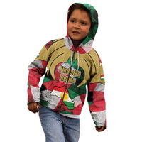 Kurdistan Region Iraq Kid Hoodie Eagle Emblem Red Green Black - Wonder Print Shop